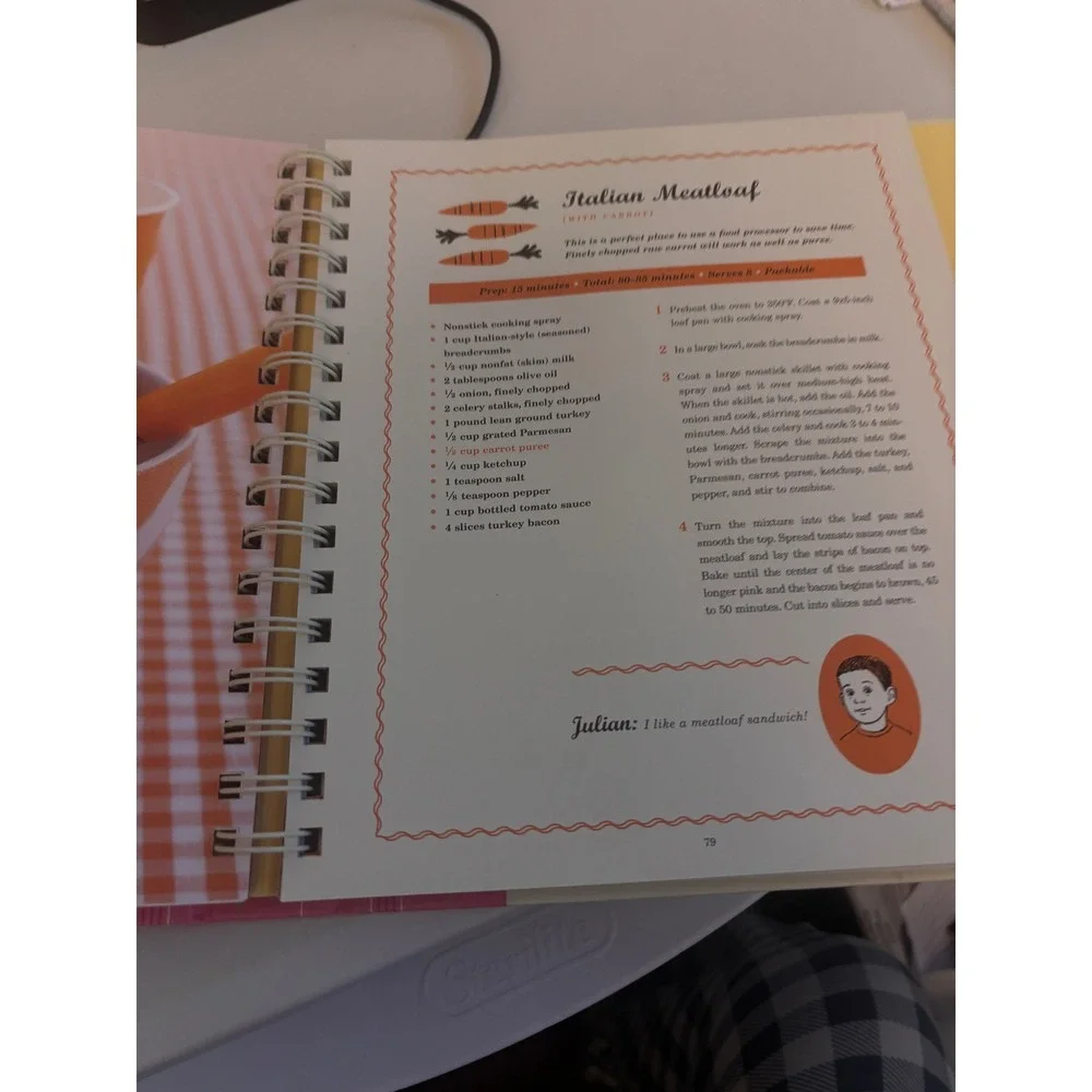 Jessica Seinfeld Deceptively Delicious Cookbook Kids Pink First Edition Spiral